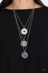 Geographic Grace - Purple Necklace