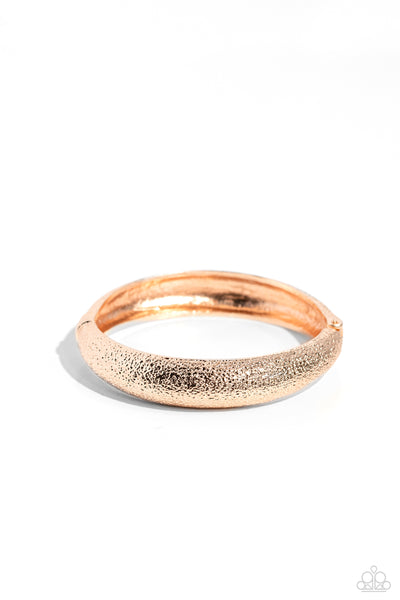 Rippling Reunion - Rose Gold Hinged Bracelet