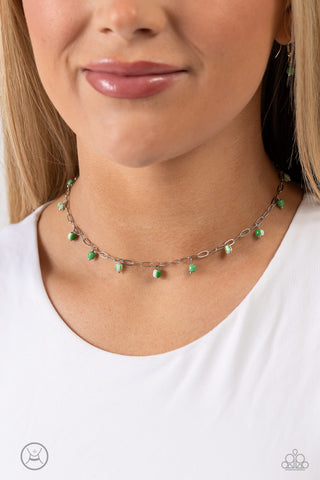 Beach Ball Bliss - Green Necklace