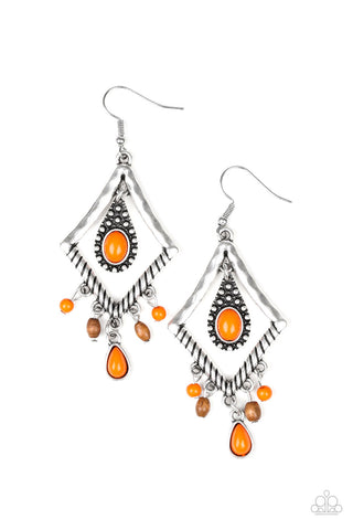 Southern Sunsets - Orange Earrings