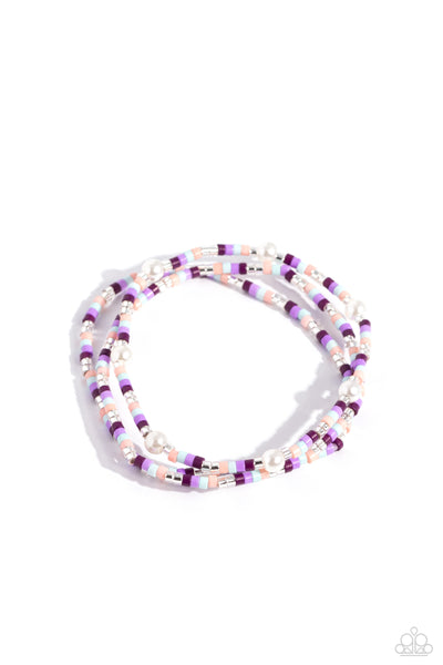 Colorblock Cache - Purple Bracelet
