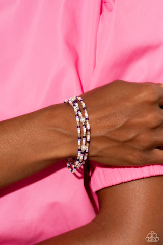 Colorblock Cache - Purple Bracelet