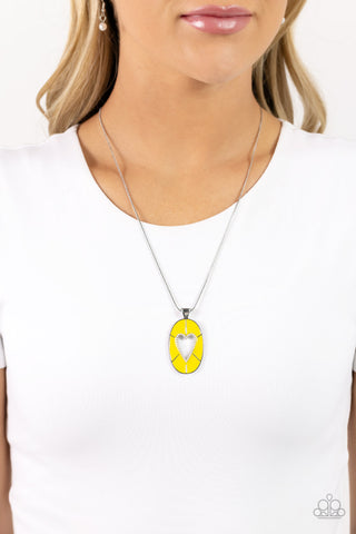 Airy Affection - Yellow Necklace