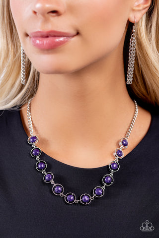 Going Global - Purple Necklace