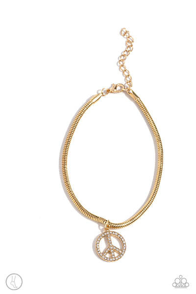 Pampered Peacemaker - Gold Anklet