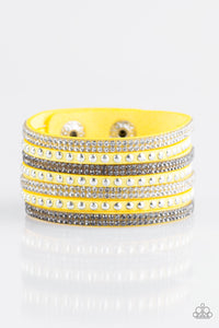 Victory Shine - Yellow Wrap Urban Bracelet